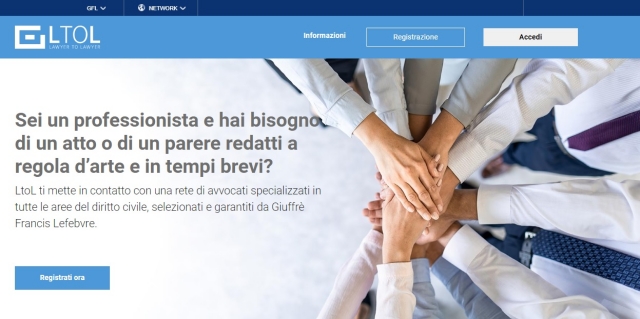  Nasce LtoL – Lawyer to Lawyer la prima piattaforma digitale in Italia per lo scambio di atti e pareri legali tra professionisti