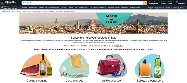  Cresce la vetrina di Amazon dedicata al Made in Italy: prorogata l’intesa con l’Agenzia ICE, presenti  oltre 2.000 piccole e medie imprese italiane e 1 milione di prodotti