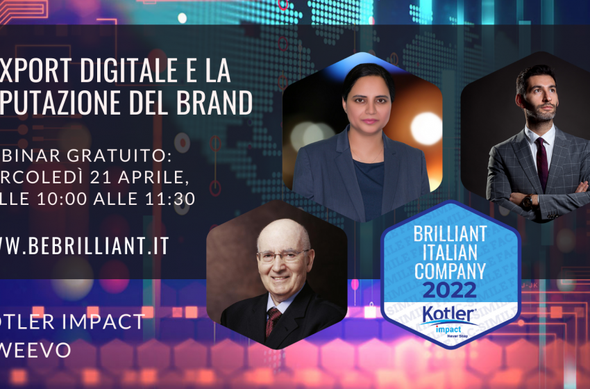  Anche Sadia Kibria all’evento del 21 aprile sul progetto con Philip Kotler