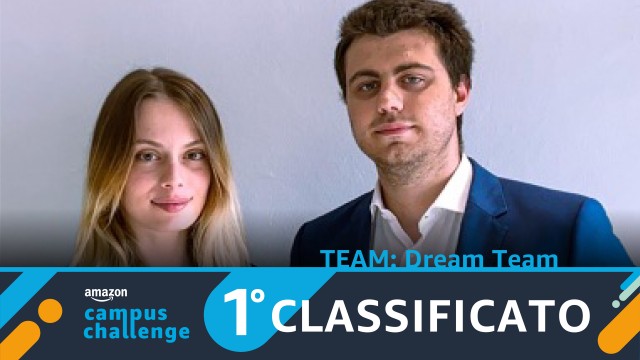  Gli studenti del team “Dream Team” si classificano primi alla seconda edizione di Amazon Campus Challenge con il migliore progetto per aiutare l’azienda “L’Angolo del Benessere” a vendere online