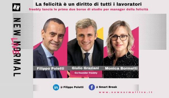  Graziani, co-fondatore del primo studio legale benefit in Italia: «La felicità è un diritto di tutti i lavoratori, freebly lancia in Cattolica le borse di studio per manager della felicità»