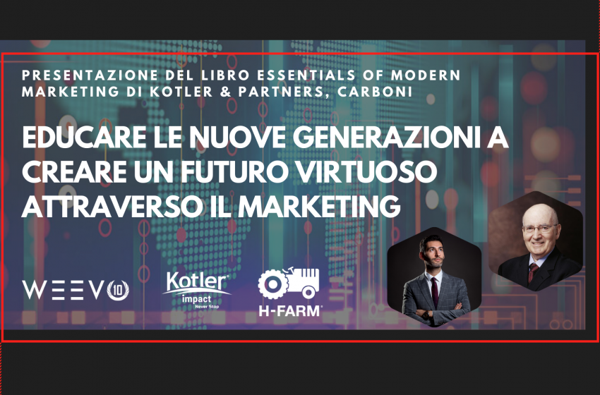  Il 26 novembre presentazione del libro Essentials of Modern Marketing di Kotler and partners, Carboni