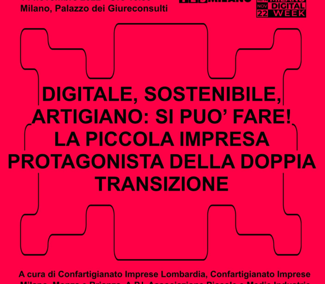  Digitale, Sostenibile, Artigiano: si può fare! La piccola impresa protagonista della doppia transizione