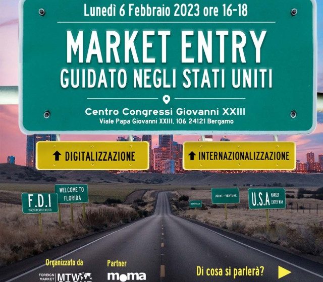  Workshop: market entry guidato negli Stati Uniti