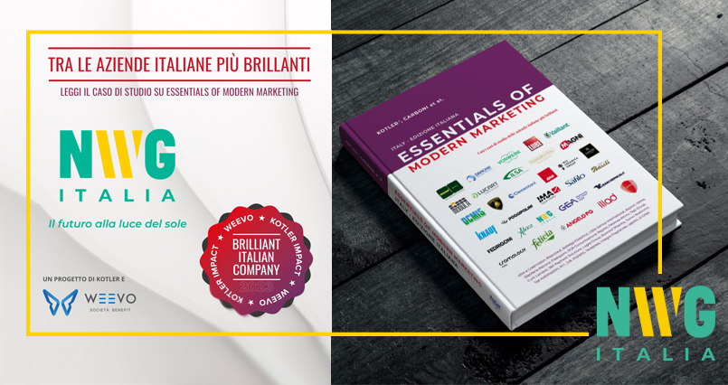  NWG Italia si riconferma tra le aziende più brillanti del 2023, assieme a Safilo, Lamborghini, Bauli, Iliad, Aboca e altre realtà di successo per L’edizione italiana del Libro “Essentials of Modern Marketing”